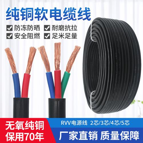 纯铜RVV电缆线全解析 2芯/3芯与1.5/2.5/4/6平方如何选？家用户外软电线选购指南